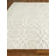 Hand Loomed Geometric Area Rug in Beige