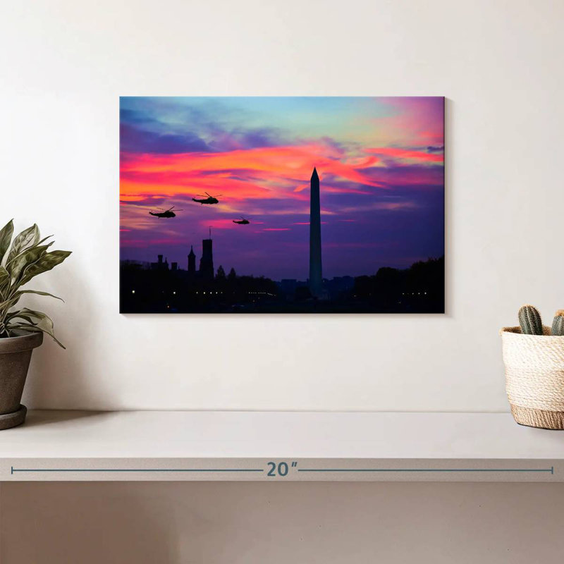 Helicopters In Washington DC, 8" H x 12" W