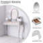 Meuble-lavabo de luxe avec miroir ovale-107649808