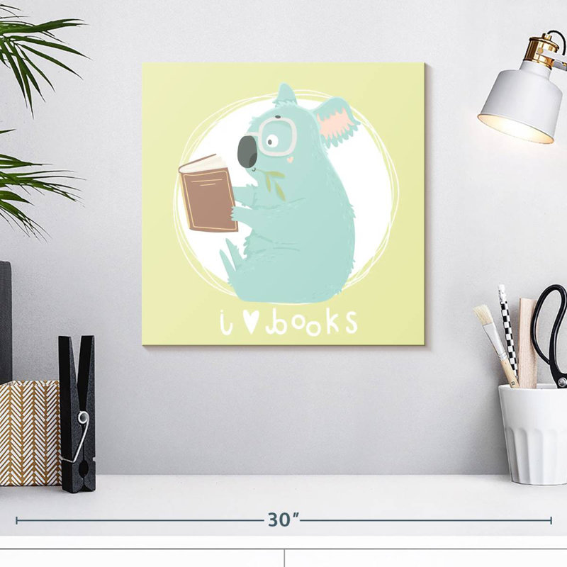 Ashelle Reading Koala, 16" H x 16" W