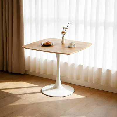 Square Dining Table (White, Oak )