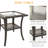 7-piece Outdoor Wicker Patio Conversation Set With 43" 50,000 Btu Gas Fire Pit Table, Swivel Rocking Chairs, Tempered Glass Side Tables & Csa Certification-1983485498