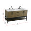 Meuble-lavabo double 60 po-571041315