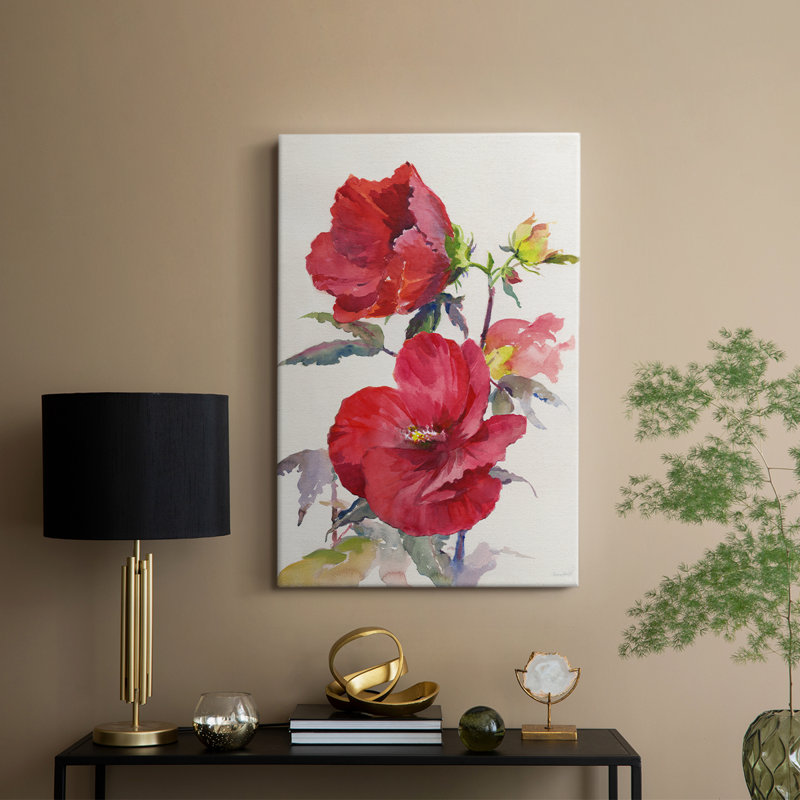 Hibiscus Glow III - galerie sur mesure, H 12 po x l 8 po