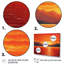 Orange jaune doré, coucher de soleil II - lever de soleil, impression d'art mural-647392295-647392291