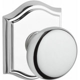 Round Keyed Door Knob with Traditional Arch Rose