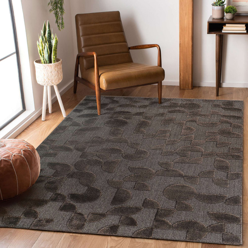 Collection High-Low Indoor Area Rug, Modern, Contemporary, Geometric, Bohemian, Bedroom, Kitchen, Living Room, Non Shedding Carpet