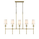 Hayse 5 - Light Dimmable Linear Chandelier