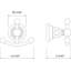 San Giovanni™ Wall Mount Double Robe Hook-53638775