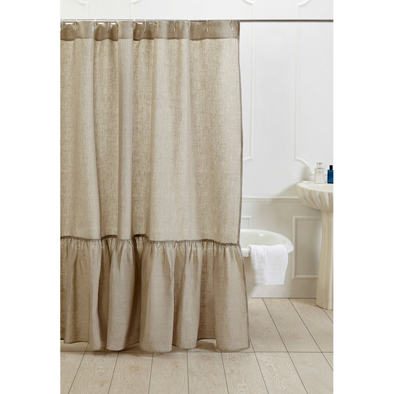 Analyssa Linen Shower Curtain