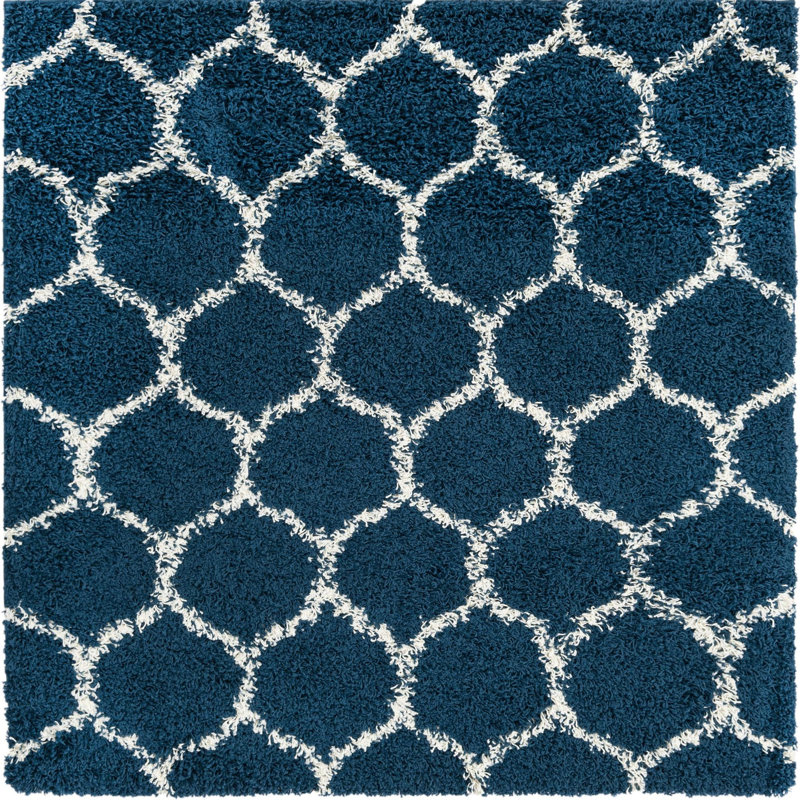 Geometric Indoor Rug, Square 3'3"