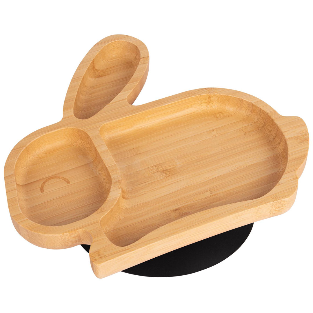 Tiny Dining - Children's Bamboo Suction Rabbit Plate