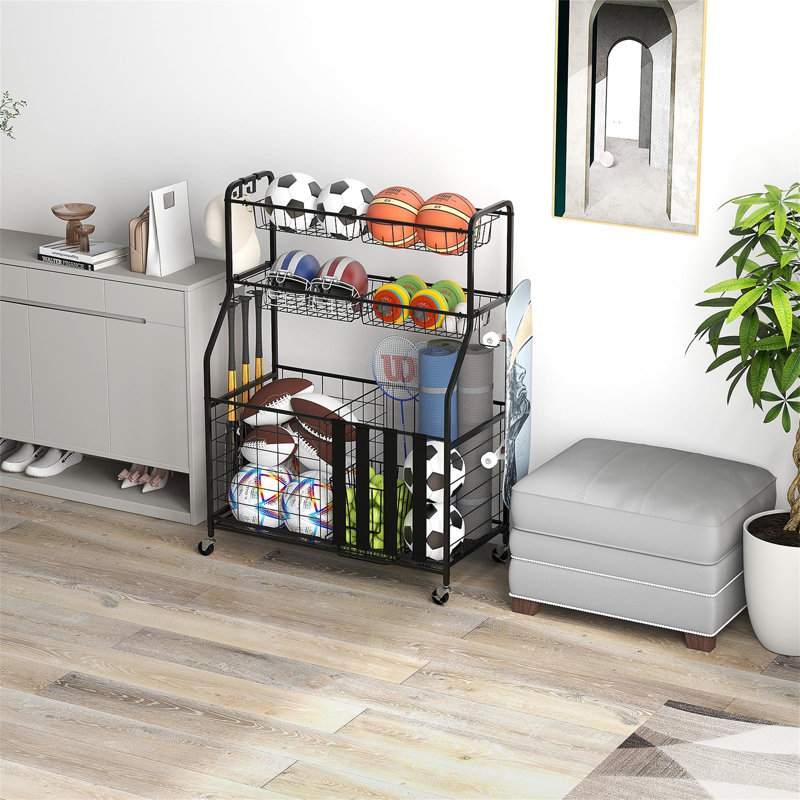 Metal Freestanding Multi-Use Sports Rack