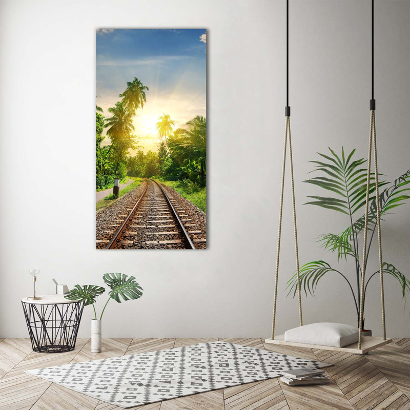 Railroad Tracks - Wrapped Canvas Print