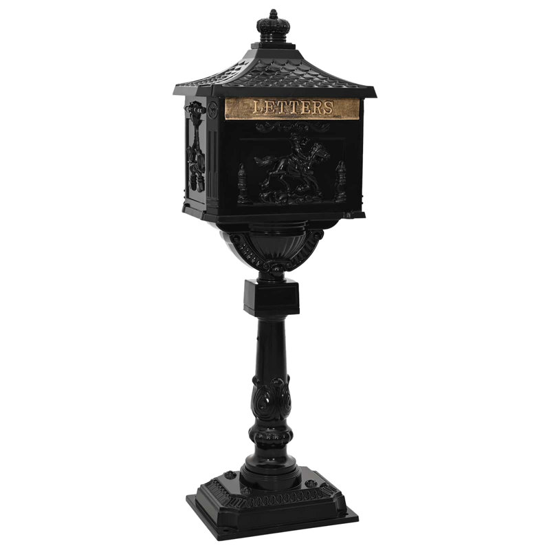 Cast Aluminum Drop Box, Black