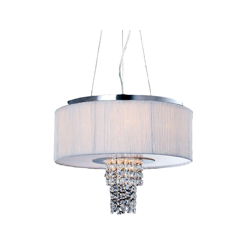 Kentez 6 - Light Chrome Drum Pendant