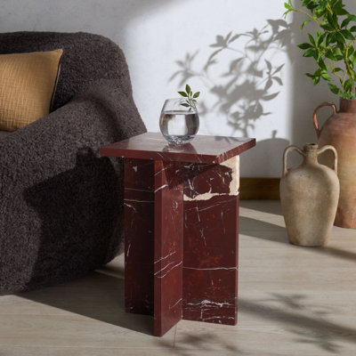 Tablette d'appoint en marbre 12 "Adriano
