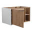 Armoire de salle de bain murale flottante de style moderne avec porte