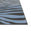 Tapis en viscose bleu et noir Tabora 8 x 10