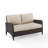 Mosca 51'' Wide Metal Loveseat with Cushions-49317803