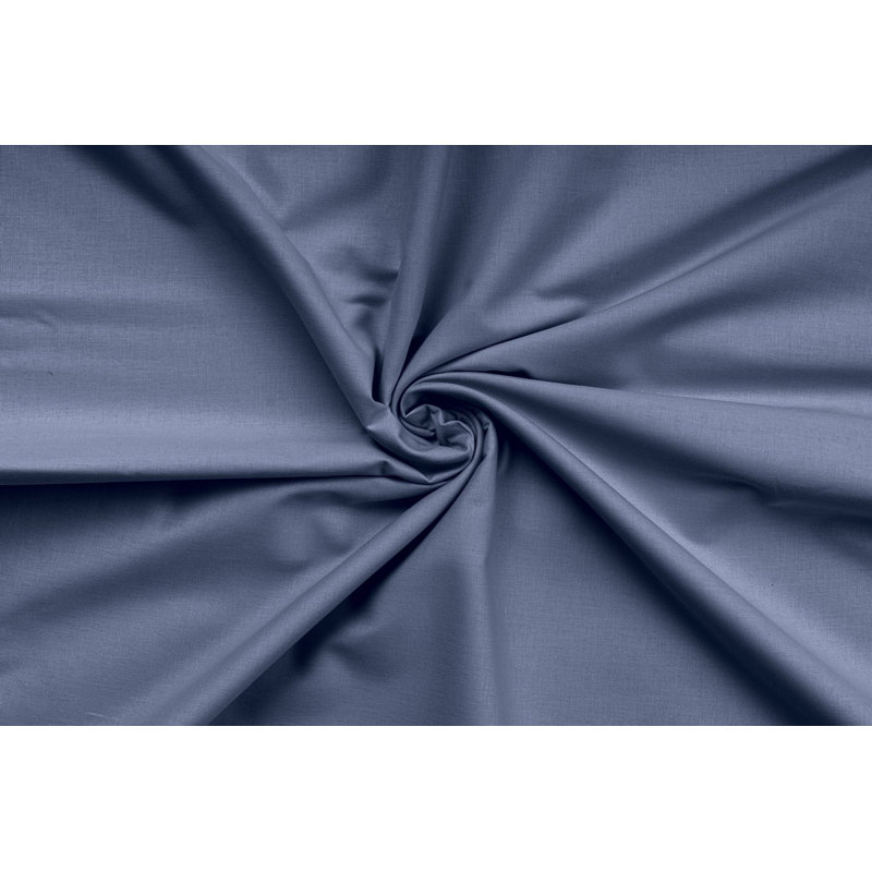 Ensemble de housse de couette Ranforce, Bleu très foncé, Housse de couette simple + 1 taie d'oreiller