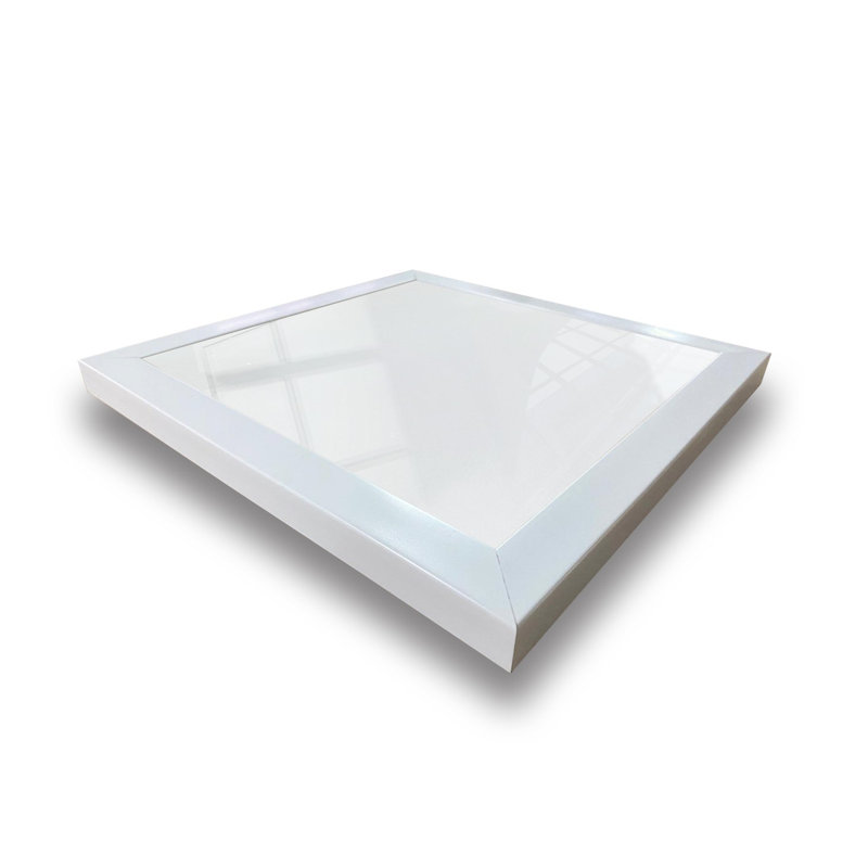 Munden Flat Wall Mirror, White