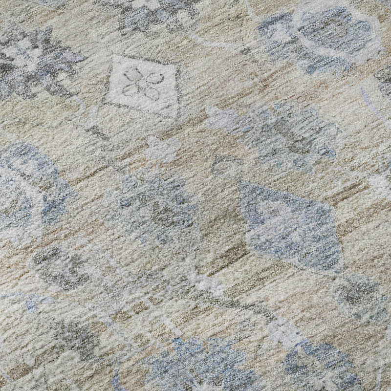 Premium Machine Washable Maag AMF1772 Global Rug, Rectangle 10' x 14'