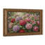 Cadre mural vintage orné d'hortensias et de pivoines – Cadre décoratif doré pour œuvres d'art.-661659871