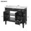 Armoire de rangement moderne de 36 po avec lavabo en céramique, portes à fermeture en douceur et tablettes réglables - Certifié EPA / CARB-451324546