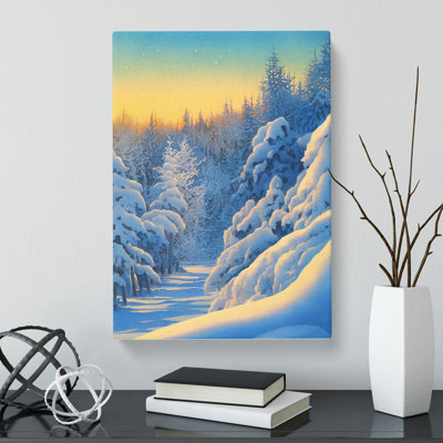 CAN-V0523-2799X Winter Forest Vol.2 1 Piece Wrapped Canvas Wall Art