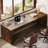 79 Inch Extra Long Desk, Two Person Desk Double Desk For Home Office, Large Writing Desk For Office-1850901950