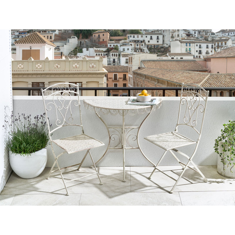 Half-Round Iron Top Dining Table with Iron Base