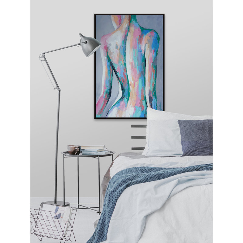 Be Bold by Marmont Hill - Floater Frame Painting on Canvas, 45cm H x 30cm W
