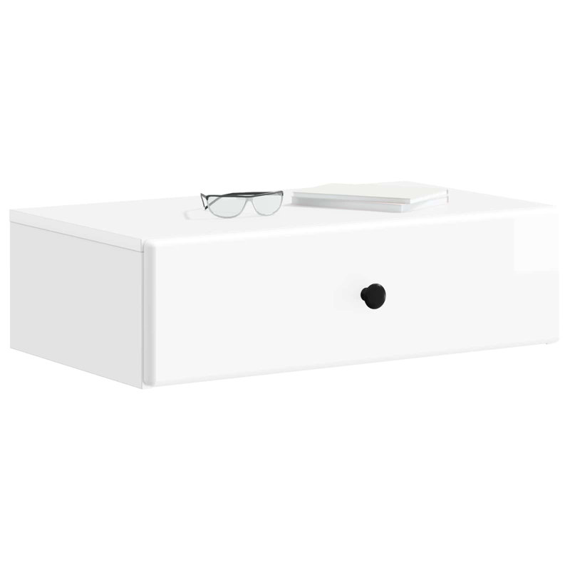 End Table, High Gloss White
