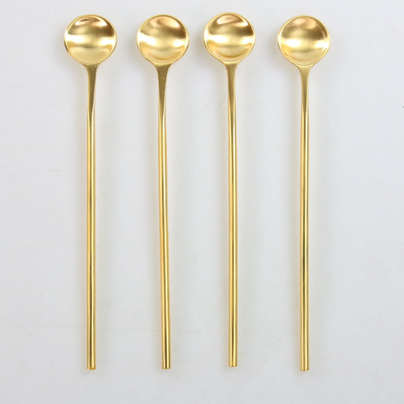 Luxe Thin Long Spoons, Set of 4