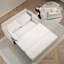 Canapé-lit convertible avec rangement latéral et ports de charge, idéal pour le salon, la chambre à coucher et un appartement, assurant confort et fonctionnalité-638618361
