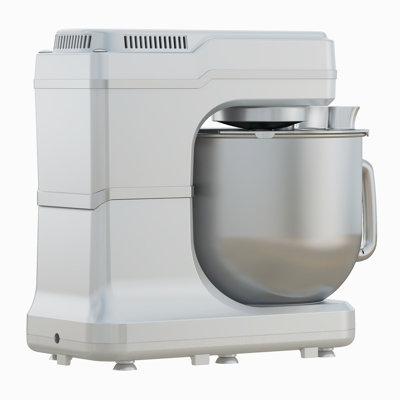 Silver Stand Mixer 7.5 Qt Electric Stand Mixer 10 Speeds Tilt-Head Portable Kitchen Mixer Stainless Steel Bowl Electric Food Mixer with Dough Hook Whisk Flat Beater Bread Cake Mixer