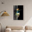 Art mural oiseau couronné azur II Shadowbox-115130096-115130097
