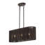 Lustre linéaire moyen en bronze à 3 lumières Acordia-1023162014-1023162012