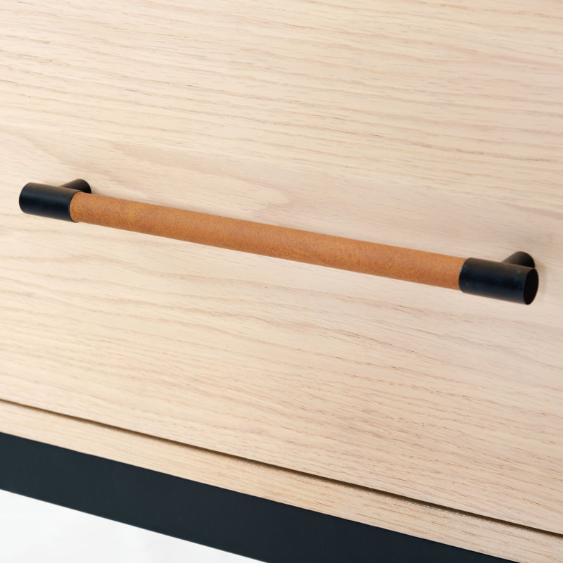 Chandri 2 - Drawer Nightstand, Oak/Black
