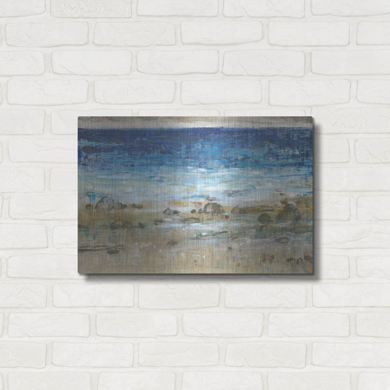 Dovecove «Rocky Shoreline I» par Tim O'Toole, art mural en métal, H 16 po x l 24 po