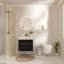 Meuble-lavabo flottant moderne et panneau de particules en MDF sophistiqué