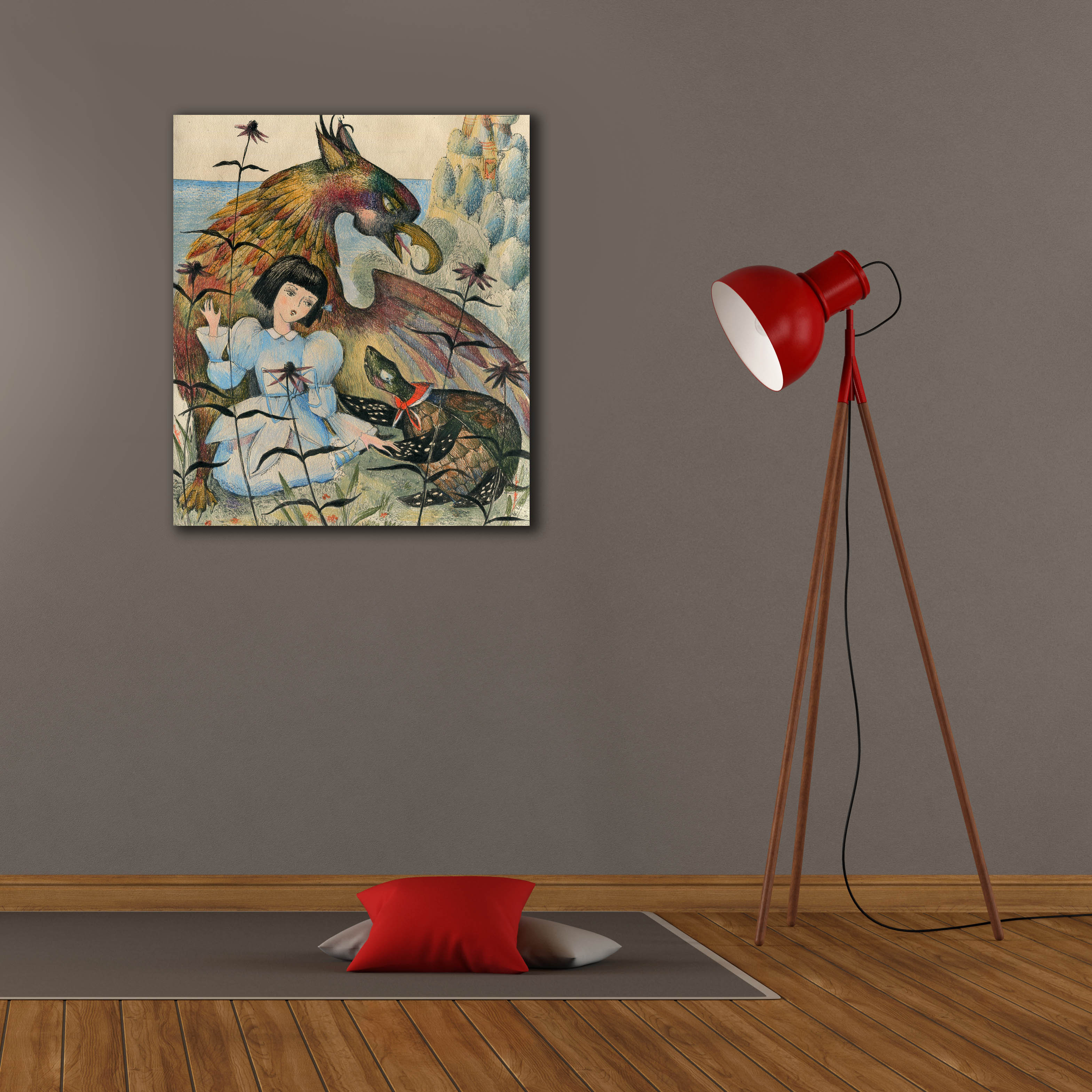 Trinx 'Alice 6' by Olga Grebennik Canvas Wall Art | Wayfair