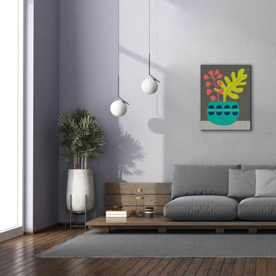 «Epic Graffiti» «Clay Pot 4» par Chariklia Zarris, art mural sur toile, 26 po x 34 po