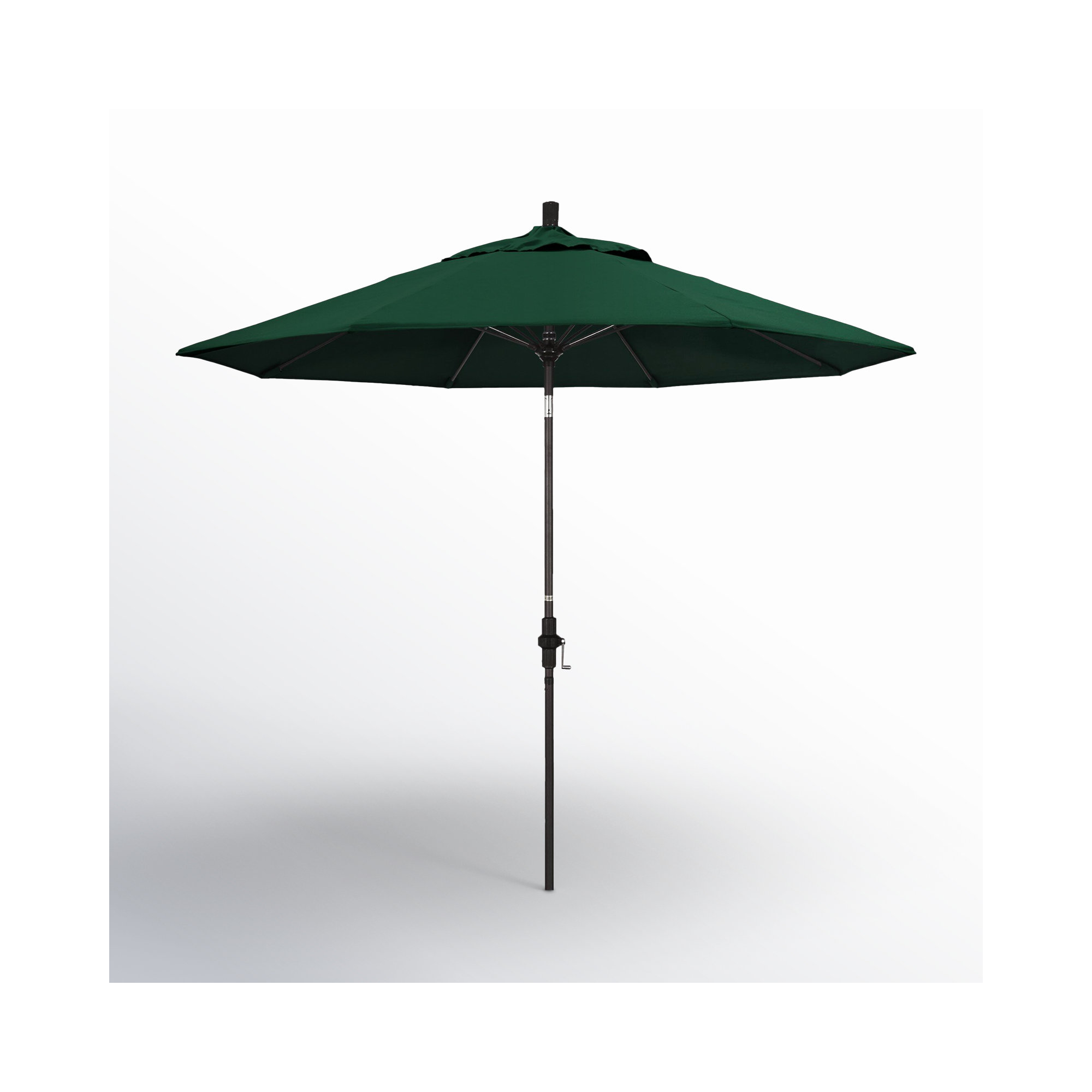 Roverta 9' Market Sunbrella® Umbrella, Canvas Forest Green Sunbrella® Canvas, Black