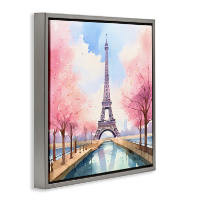 «Paris Rendezvous Scene», art mural sur toile flottante brune par Andrea Haase
