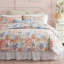 Ensemble de literie pour grand lit à motif floral rose 100% coton à motif de feuilles vertes Ensemble de housse de couette 3 pièces super doux et respirant avec fermeture à glissière et attaches de coin-123190622-123190624