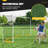12x6 Soccer Net And Soccer Rebounder Net, 2 In 1 Soccer Goal For Backyard