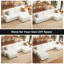 Canapé modulaire modulaire en forme de L à 5 places, canapé en chenille confortable blanc-1425595737