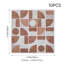 30cm W x 30cm L PET + PU Peel and Stick Field Tile